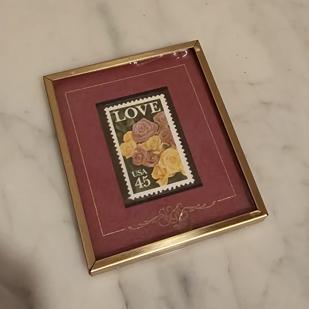 Mini Framed Love Stamp 1988